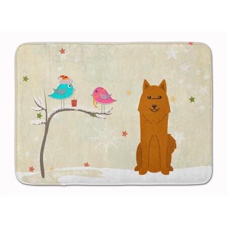 Carolines Treasures Christmas Presents Karelian Bear Dog Machine Washable Memory Foam Mat BB2494RUG
